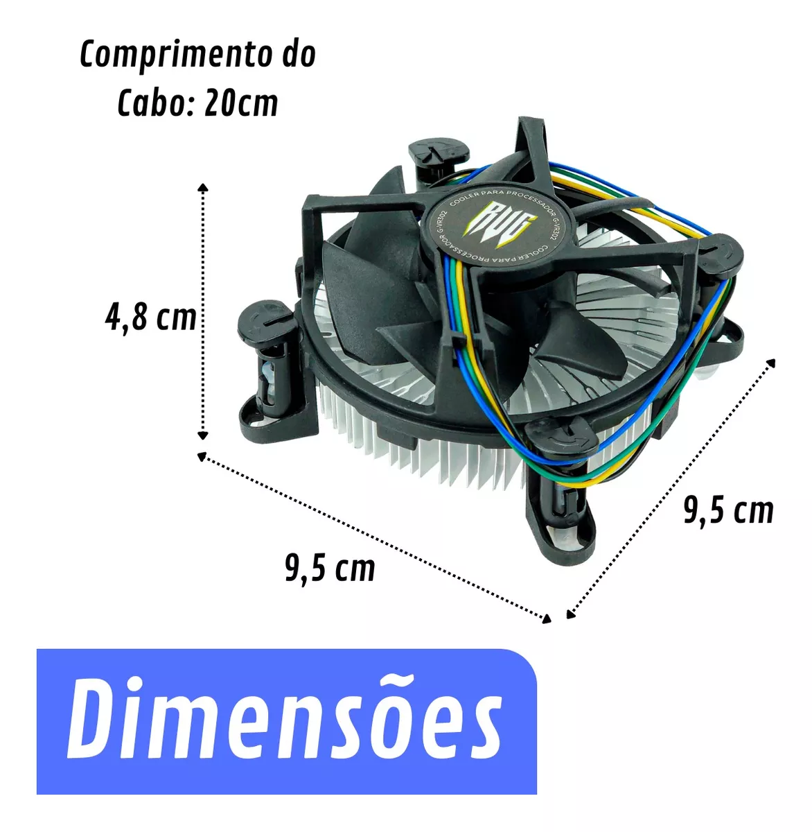 Cooler Silencioso Para Cpu Intel - Imagem 4
