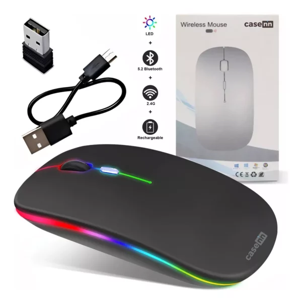 Mouse Sem Fio Recarregável Wireless Optico - Imagem 5