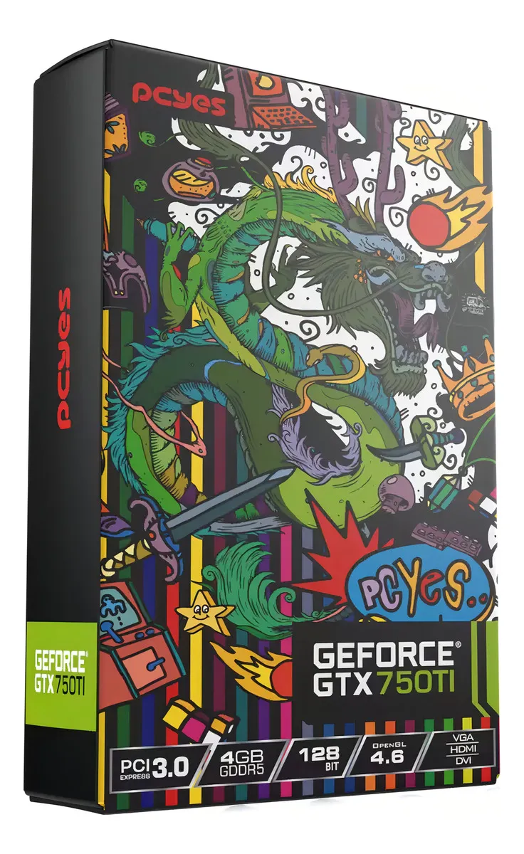 Placa De Video Pcyes Geforce Gtx750ti, 4gb Gddr5, 128 Bits - Imagem 7