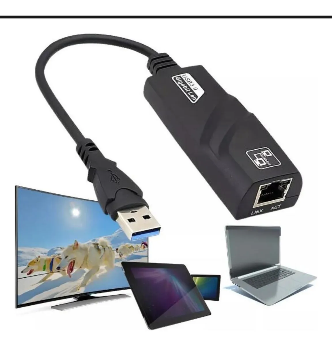 Adaptador Externo De Rede Usb 3.0 Para Rj45 - Imagem 3