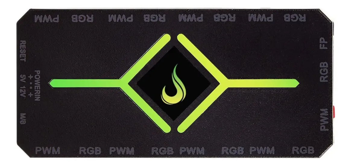 Controladora Rise Mode PWM RGB 12V 4 Pinos Sincronização Placa Mãe - Imagem 5