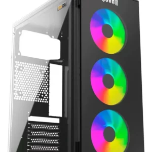 Gabinete Pc Gamer Led Vidro 3fans Rgb