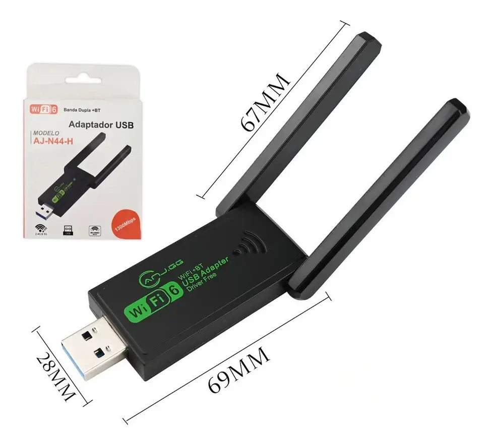 Adaptador Usb Wi-fi 6  Com Antenas - Imagem 4
