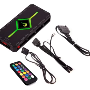 Controladora Rise Mode PWM RGB 12V 4 Pinos Sincronização Placa Mãe