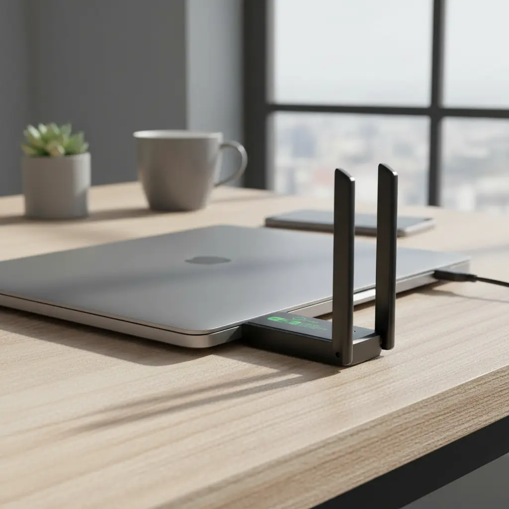 Adaptador Usb Wi-fi 6  Com Antenas