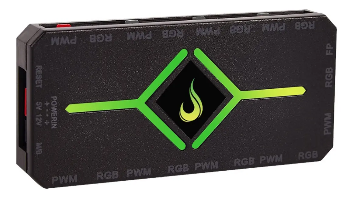 Controladora Rise Mode PWM RGB 12V 4 Pinos Sincronização Placa Mãe - Imagem 3