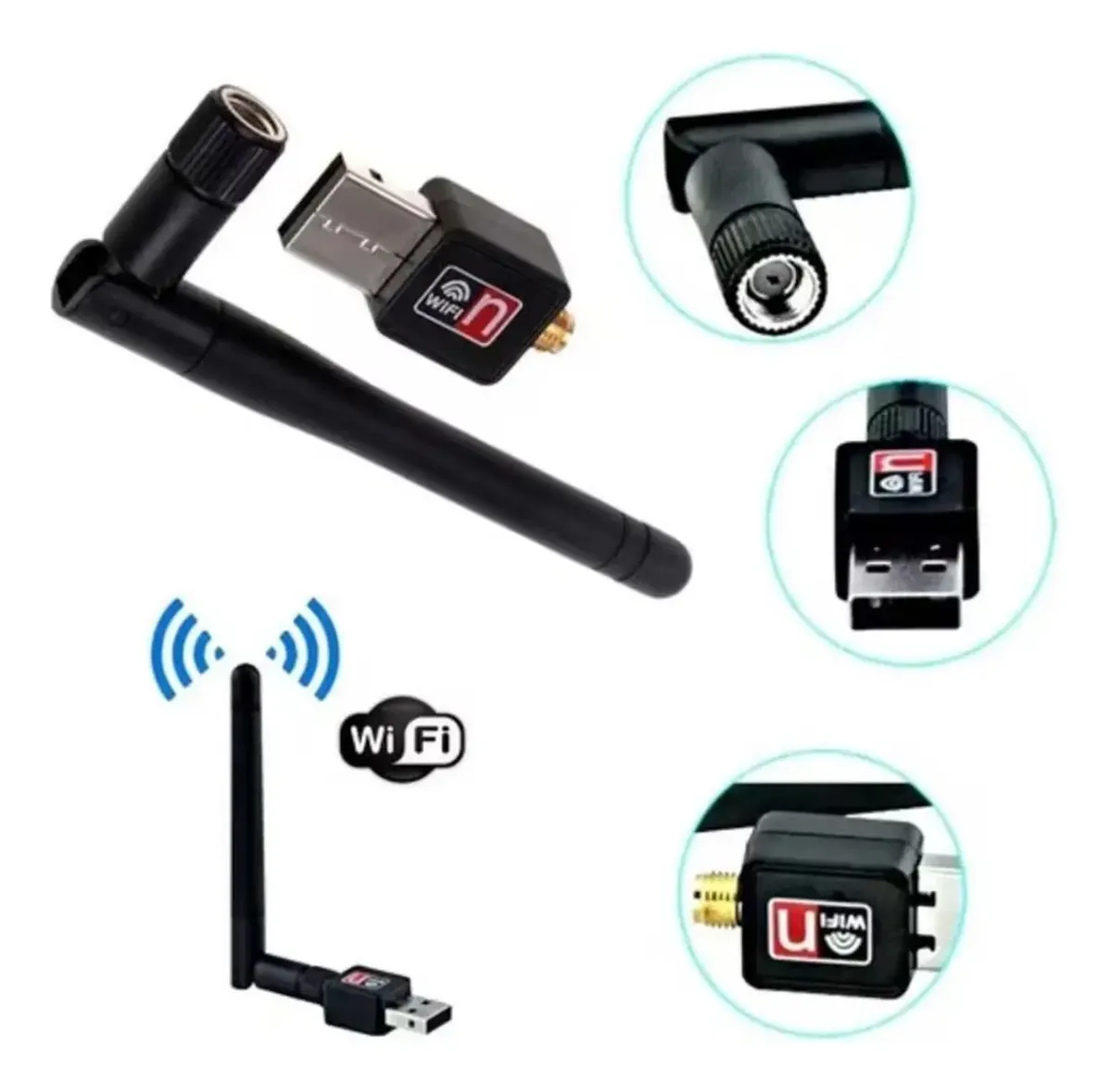 Adaptador Usb 2.0 Antena Wi-Fi - Imagem 3